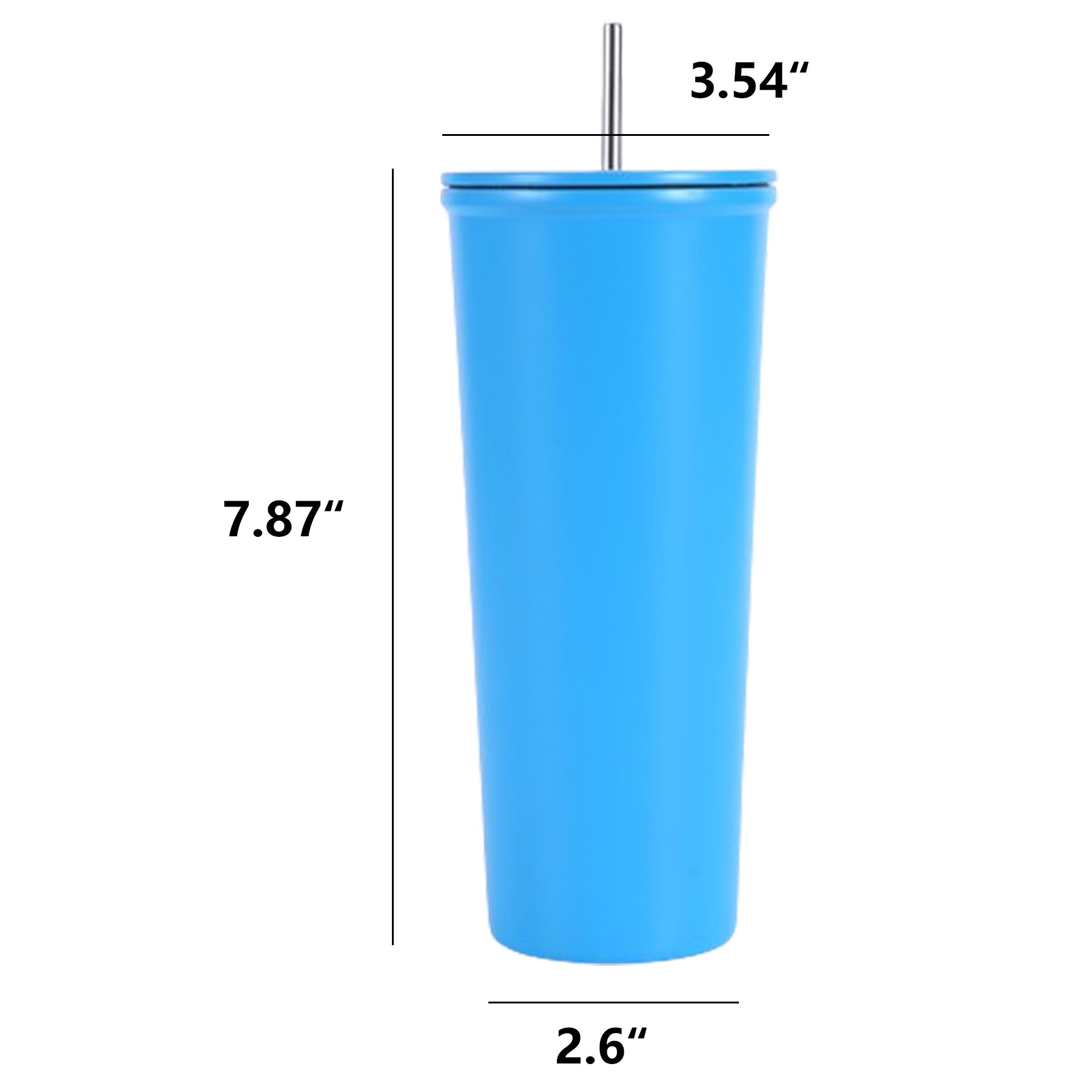 600Ml/20 Oz. Tumbler W/Straw 3