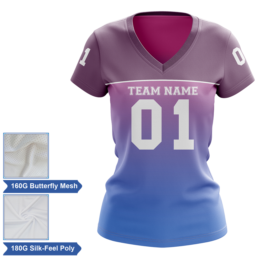 Women's Lightweight Sublimation Football Fanwear Jersey - Style 1 6