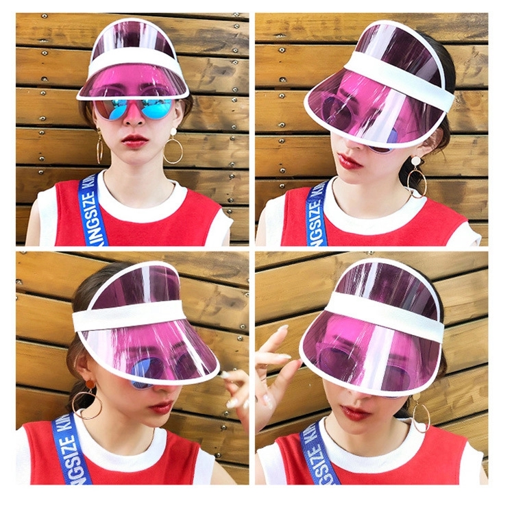 Summer Pvc Sun Visor Cap 8