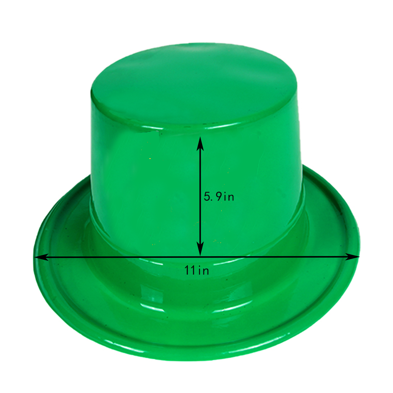 Plastic St Patricks Day Mini Party Hat 4
