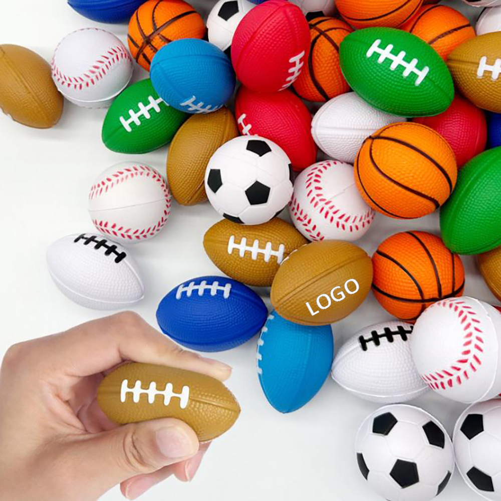 2" Foam Stress Reliever - Football, Basketball, Baseball, Soccer 4