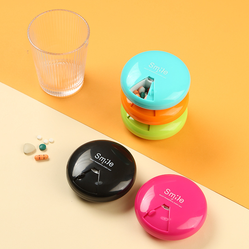 Round 7 Day Portable Pill Box 3