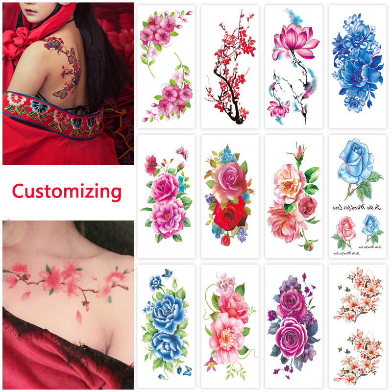 Custom Temporary Tattoo Sticker---3"x1.65" 6