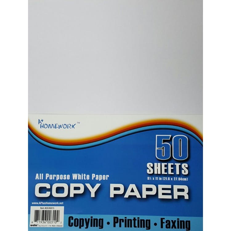 Copy Paper - 50 Sheets 8.5" x 11" 2