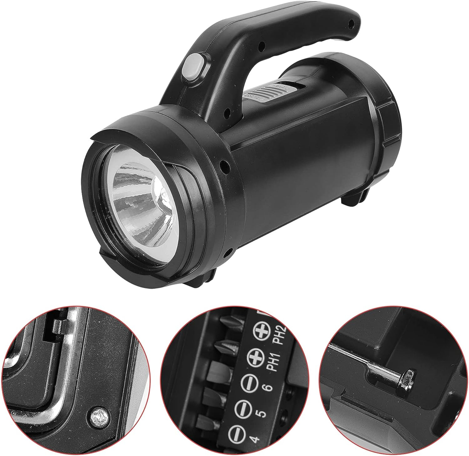 2 in 1 LED Camping Tool Flashlight with Screwdriver Set 2