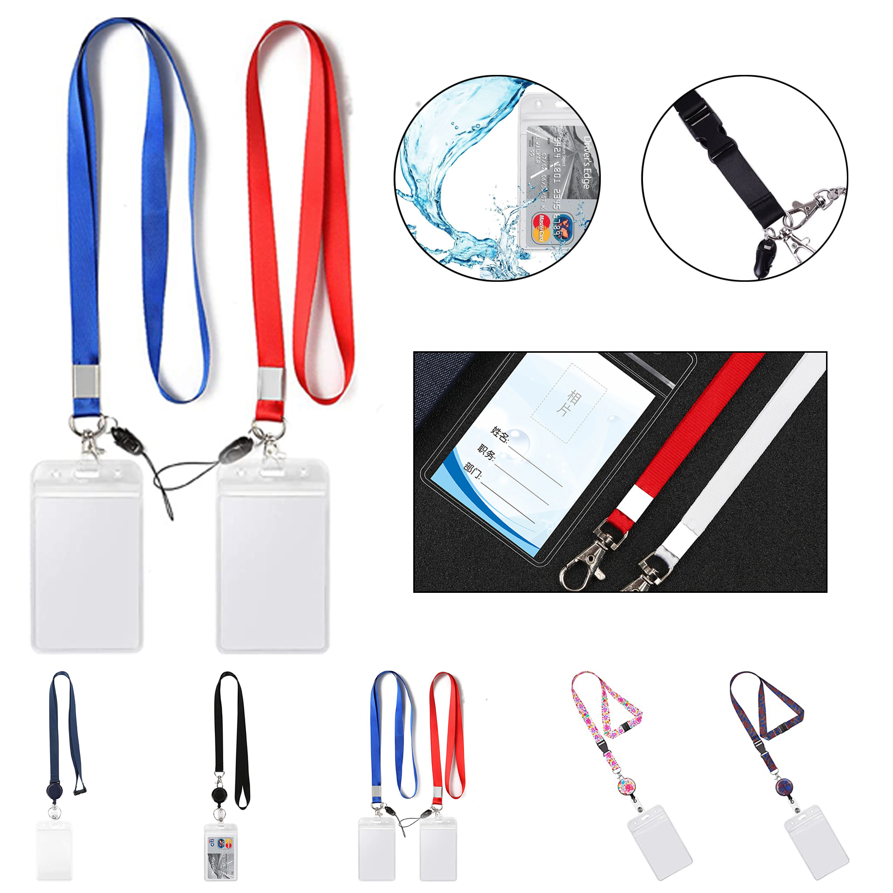 Lanyard neck nameplate clip 2
