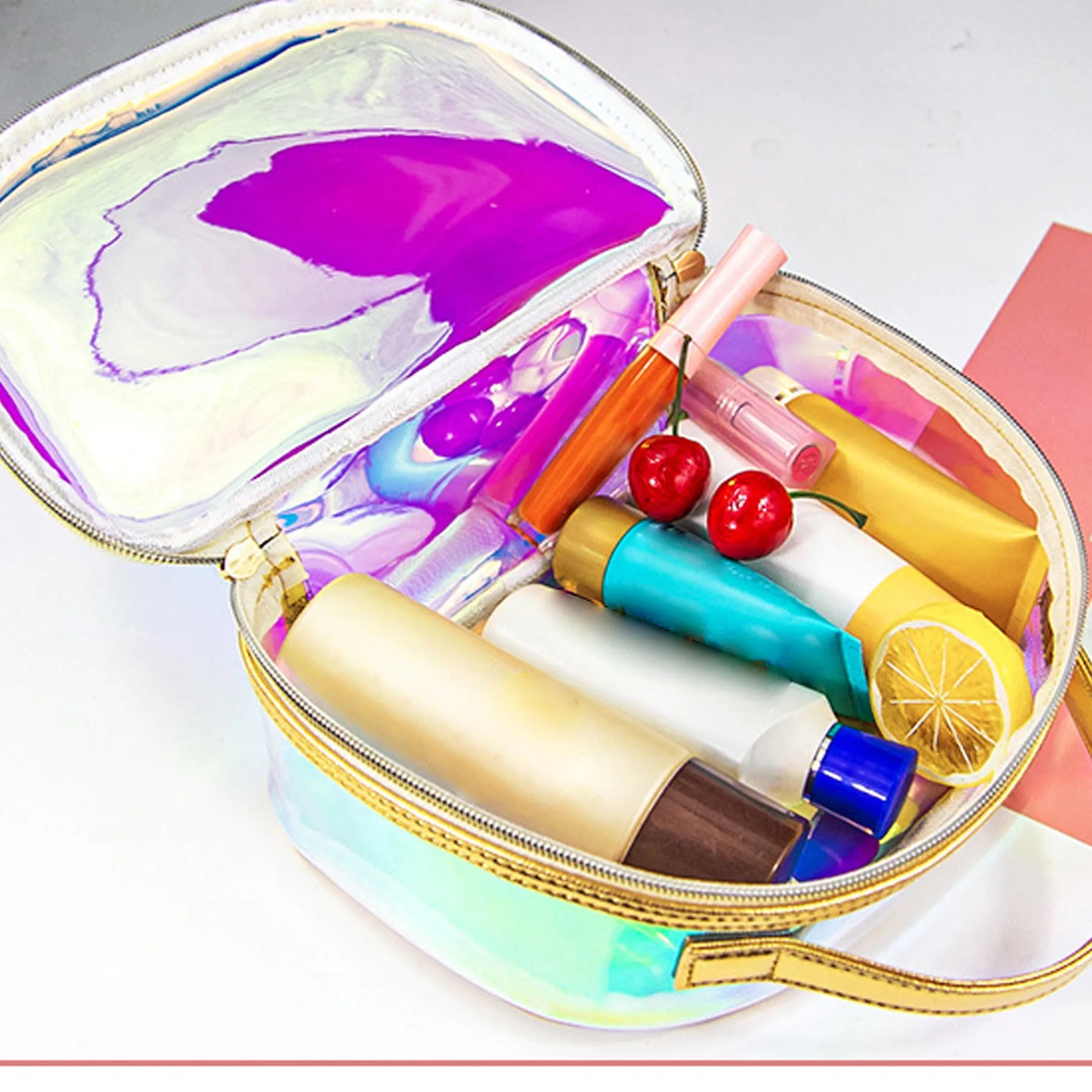 Handheld Portable Zipper Cosmetic Bag 1