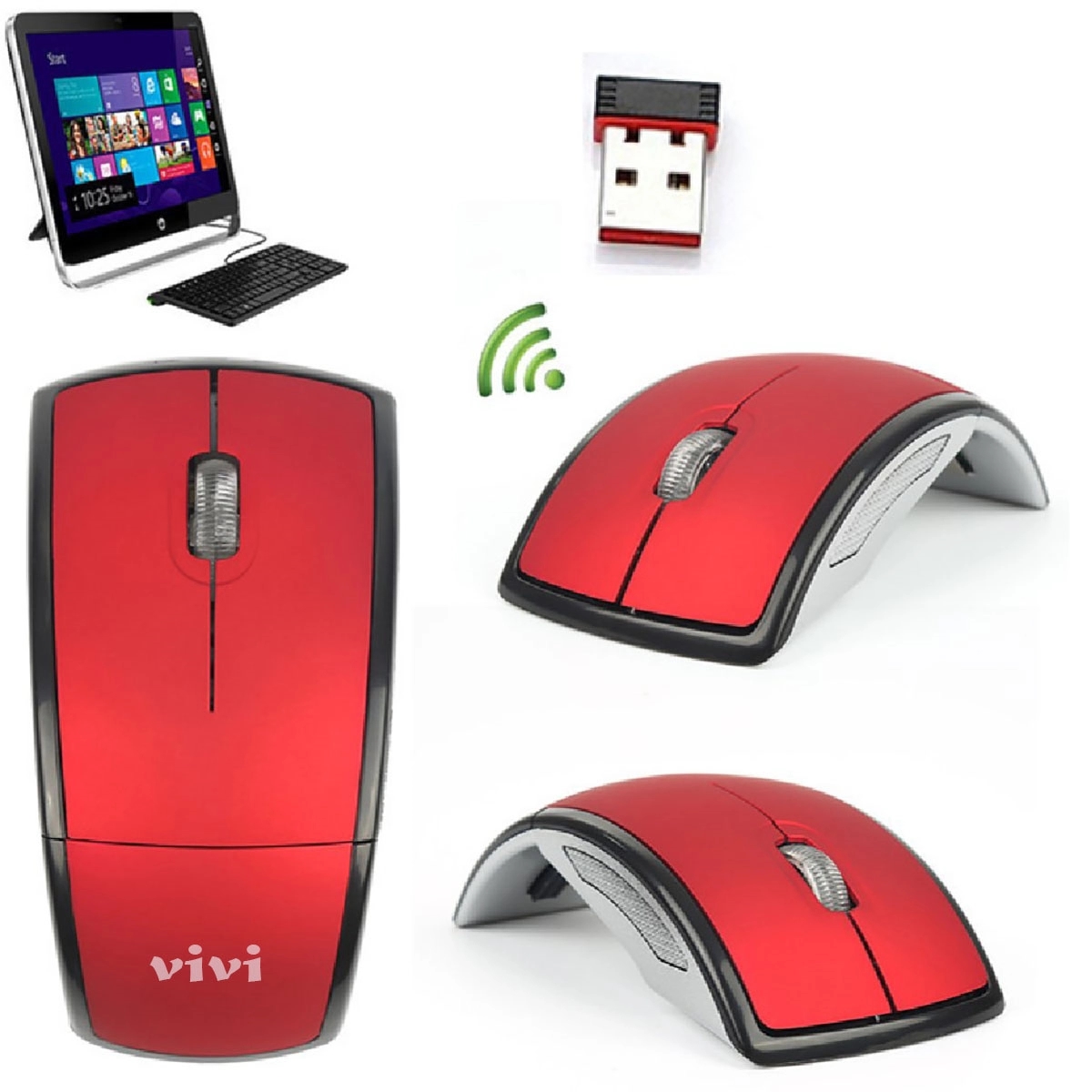 2.4Ghz Wireless Folding Mouse 2