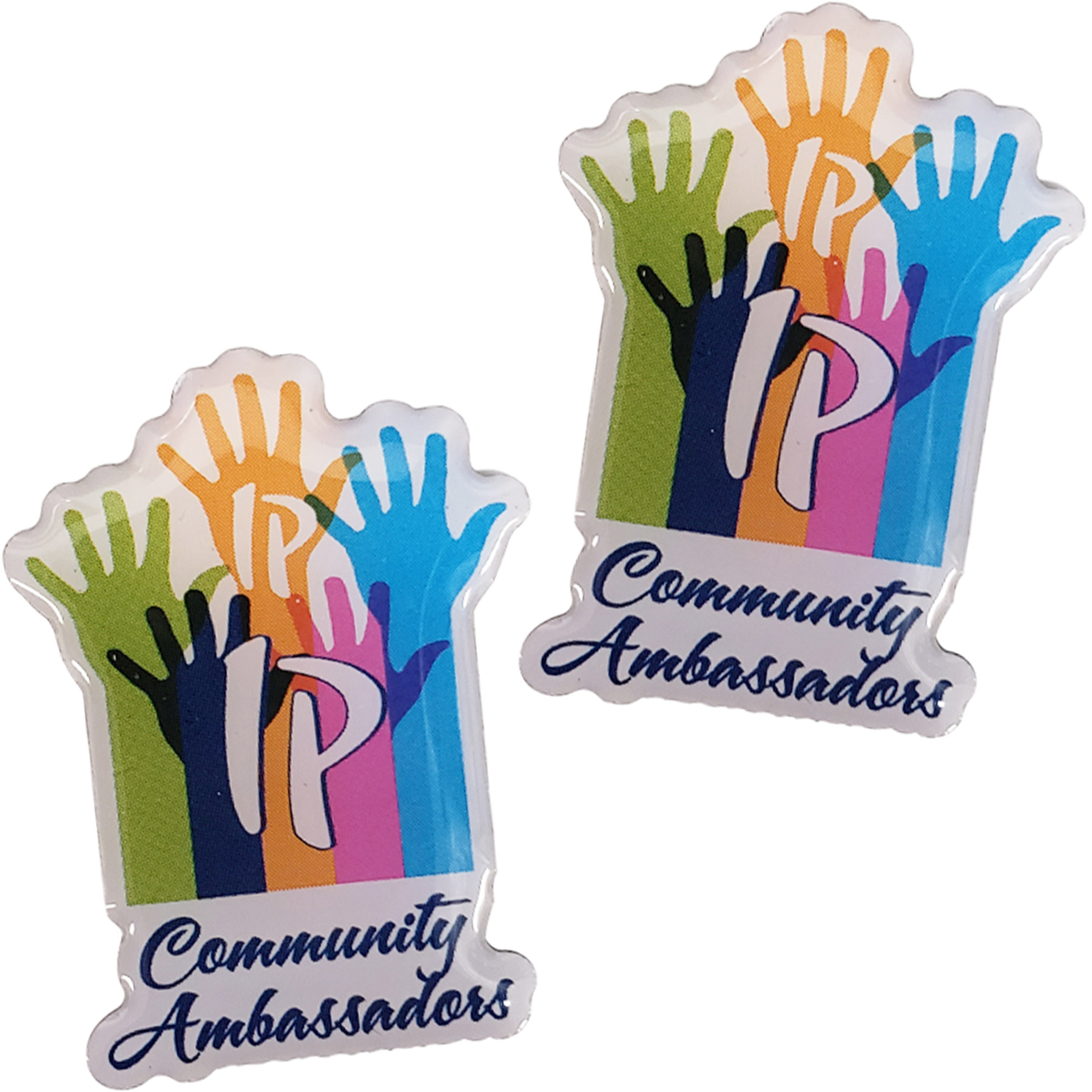 Offset & Screen Printed Lapel Pins: 1 1/2" W x 1 1/2" H