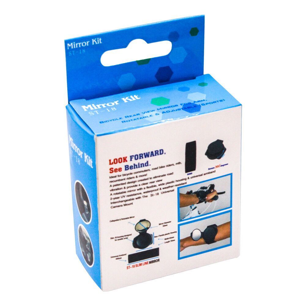 Arm Wrist Strap Bike Rearview Mirror 3