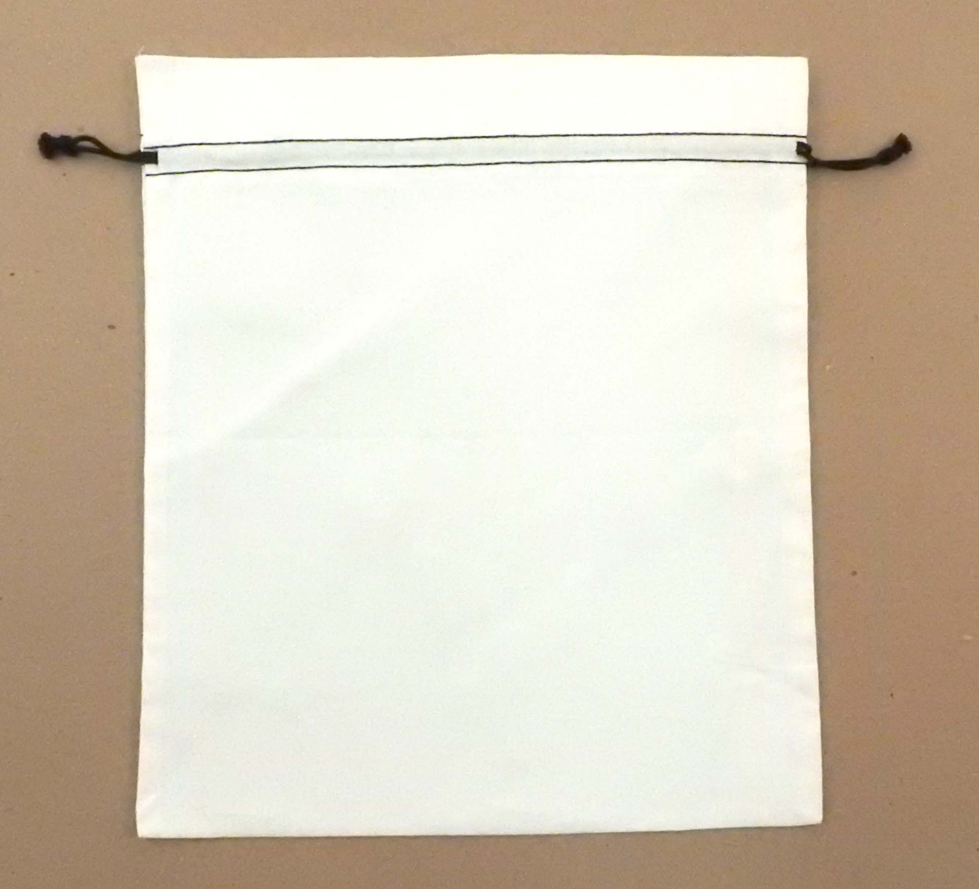 "Duplex" Cotton Double Drawstring Bag 12 x 14" 2