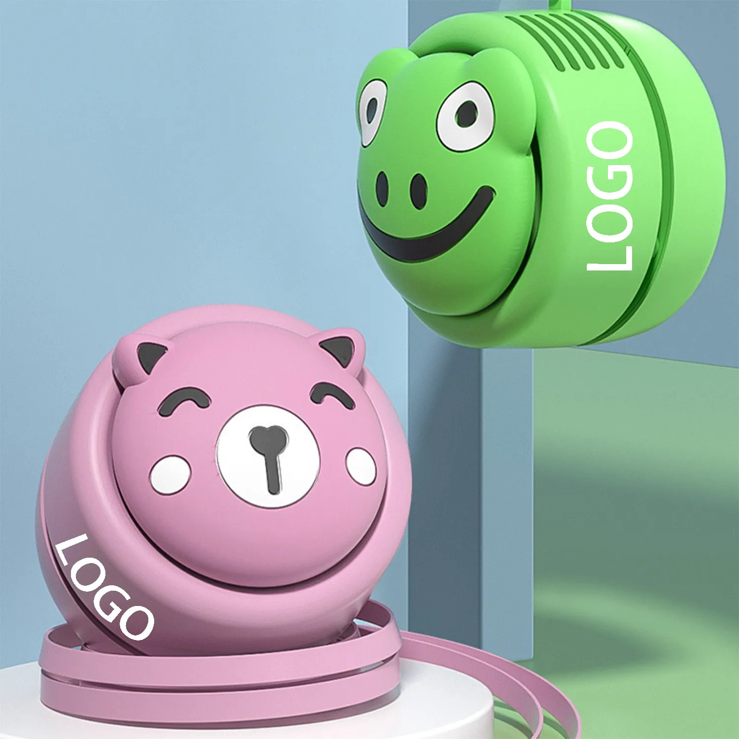 Cartoon USB charging silent fan 6