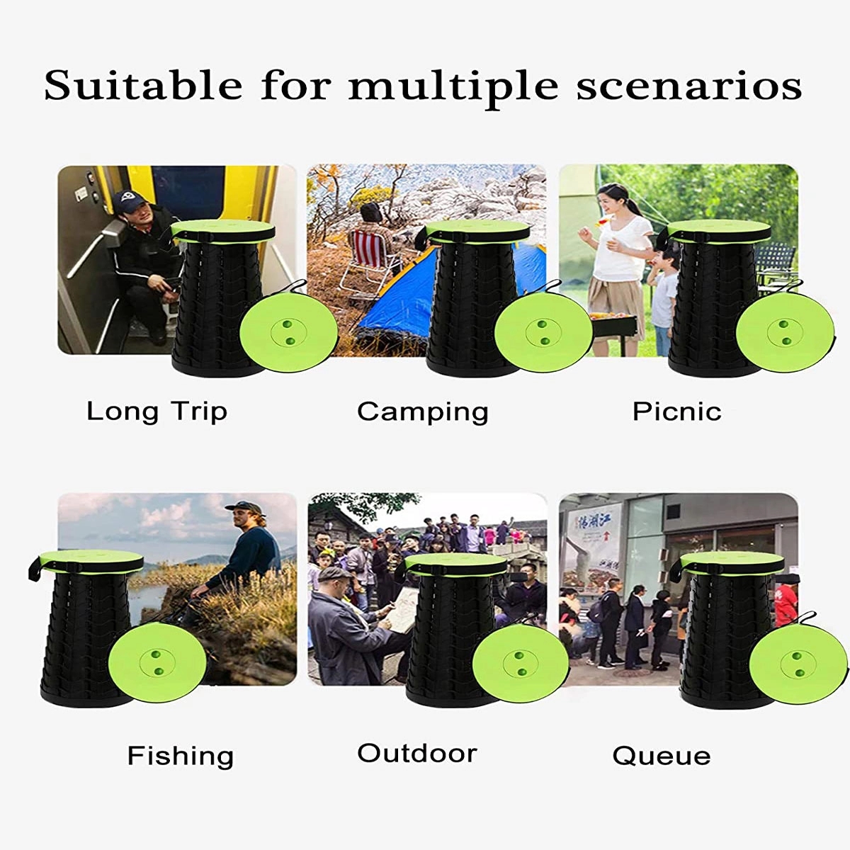 Retractable Outdoor Folding Stool 2