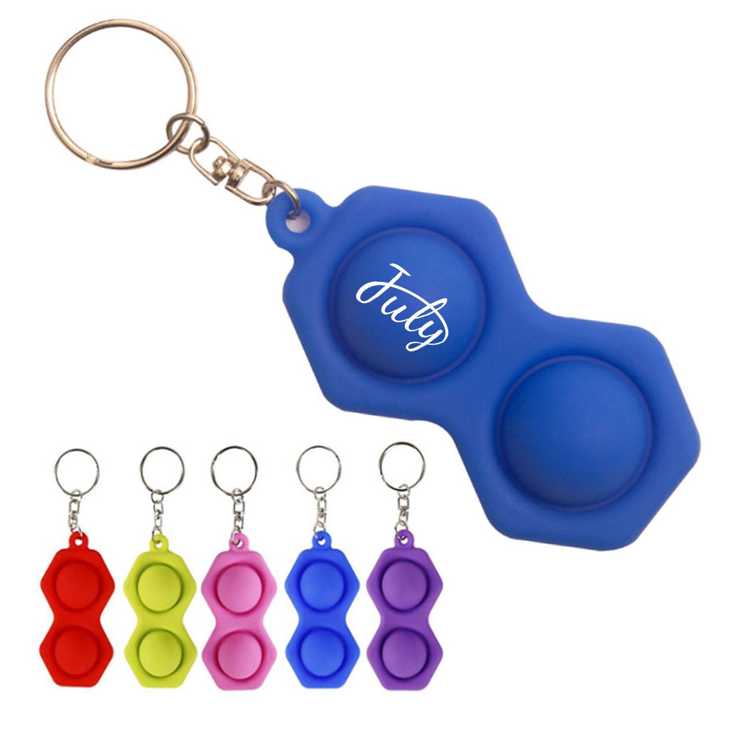 Push Pop Bubble Keychain