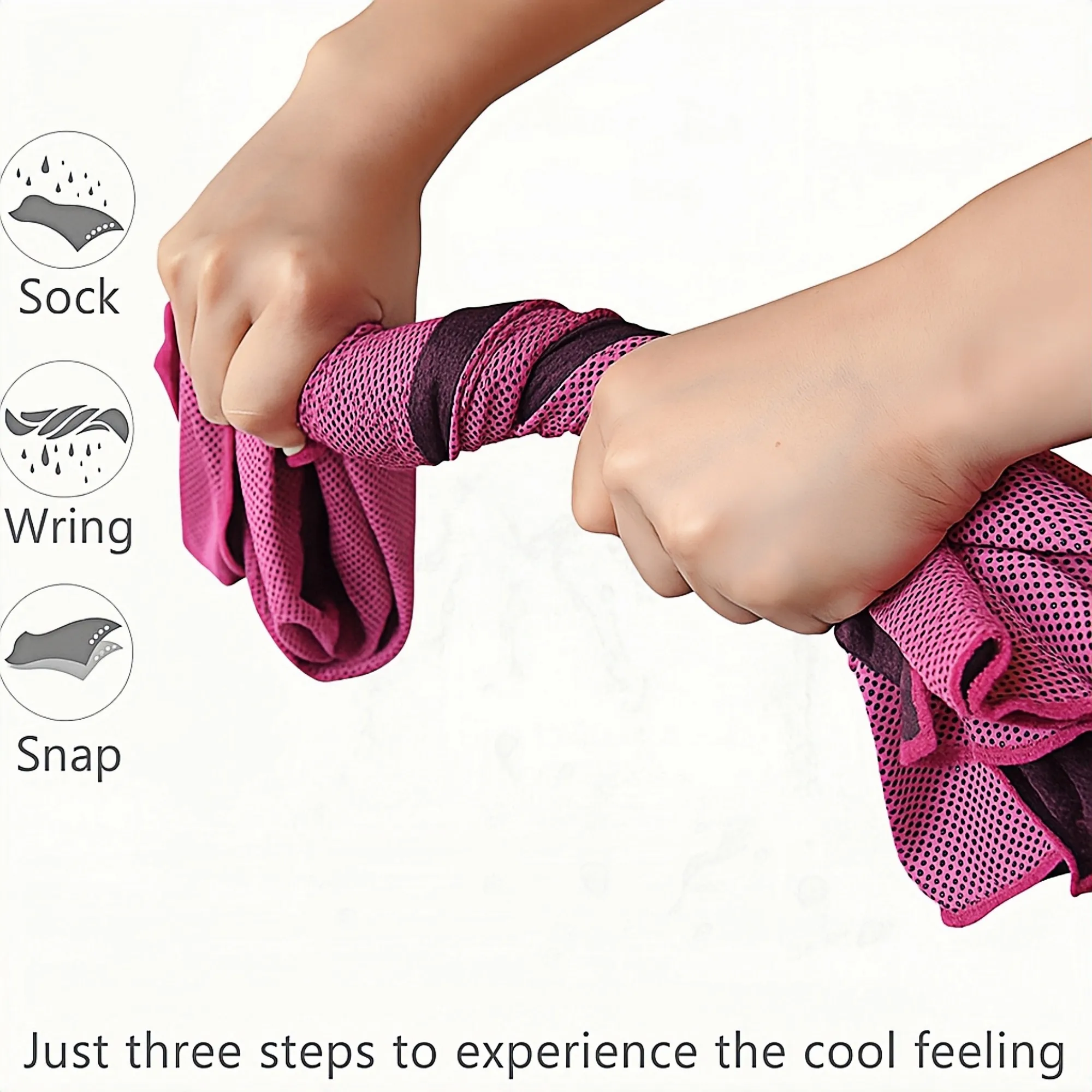 Instant Cooling Microfiber Towel Chilly Cold Wrap 5