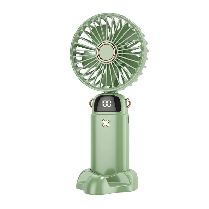 New Digital Display Folding Aromatherapy Small Electric Fan 5