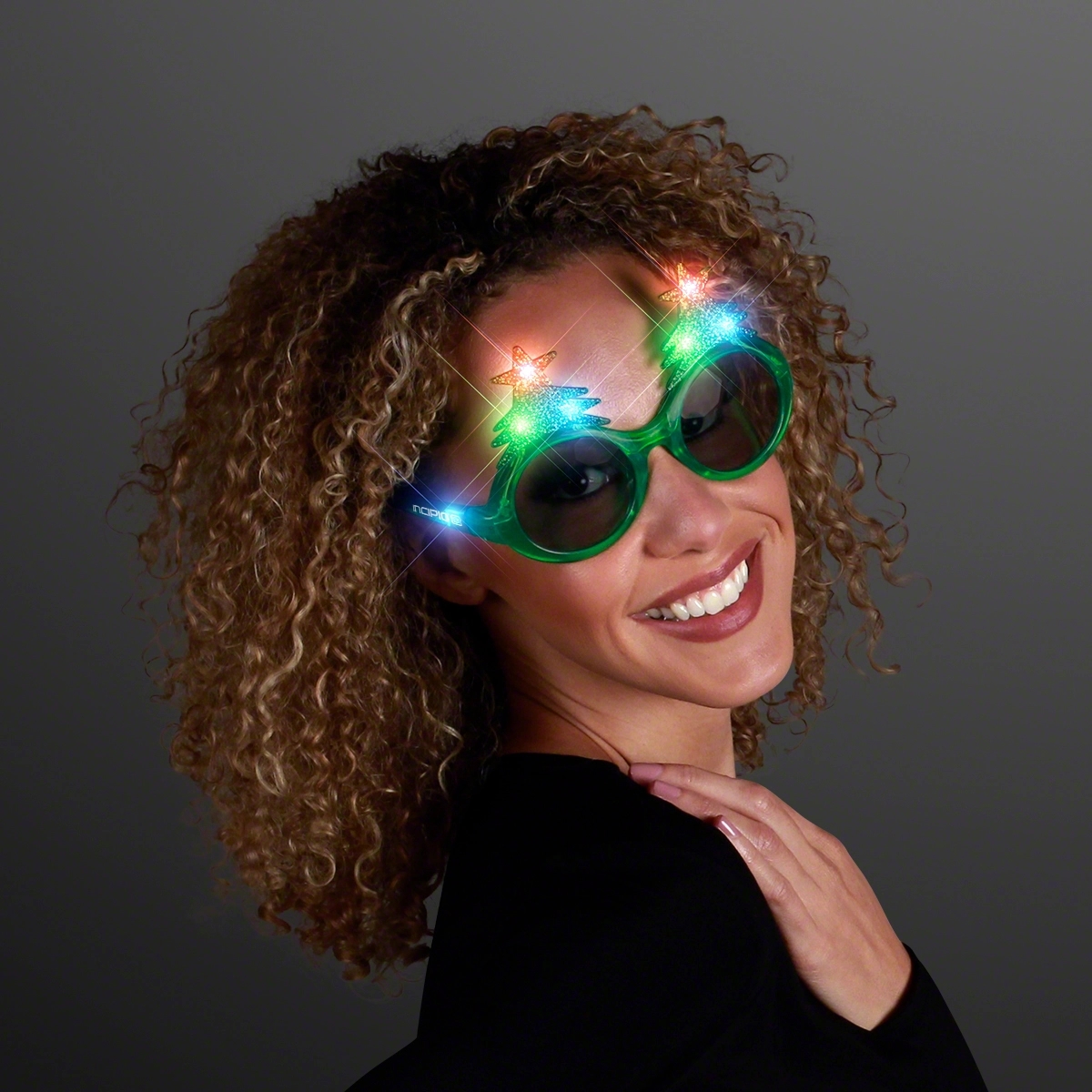 Light Up Christmas Tree Sunglasses 1