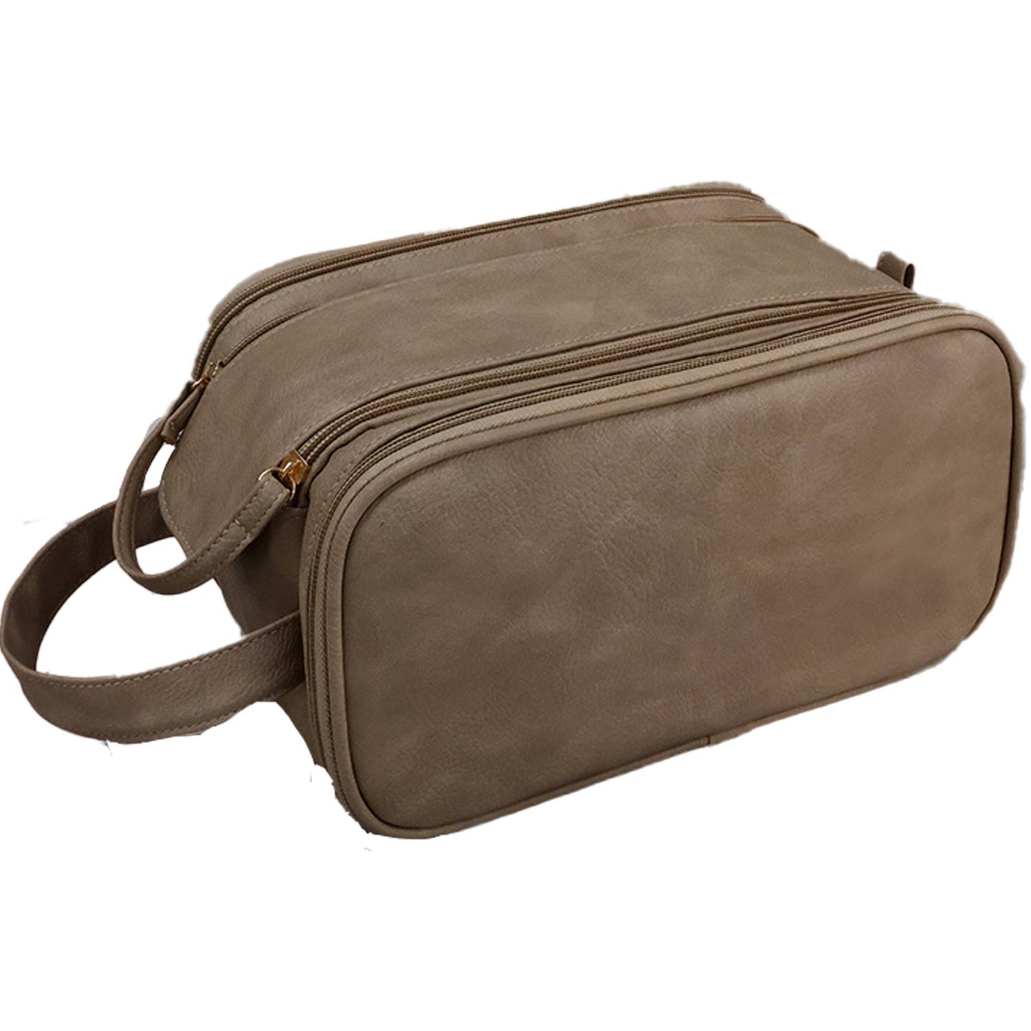 Large PU Leather Waterproof Toiletry Makeup Bag 3