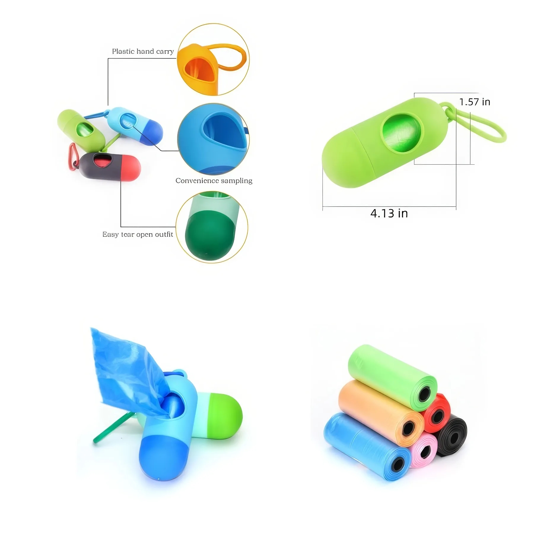 Capsule Shape Pet Waste Bag Dispenser 2
