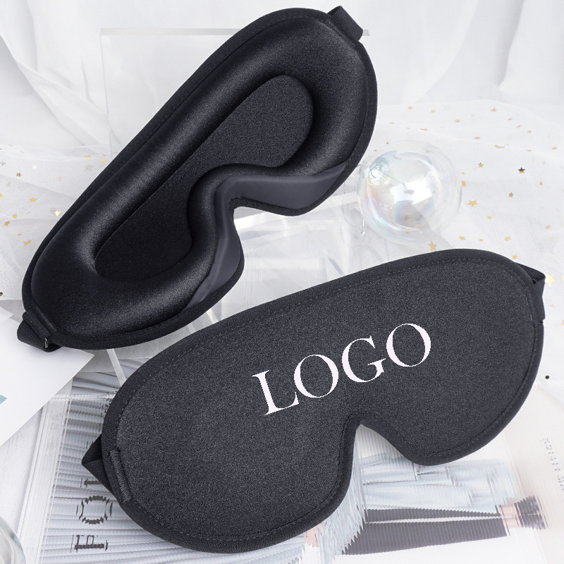 3D Contoured Cup Sleep Mask W/ Adjustable Strap 1