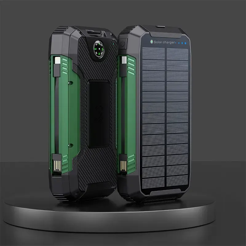 Outdoor Solar Charger With Strong Flashlight & Compass 6