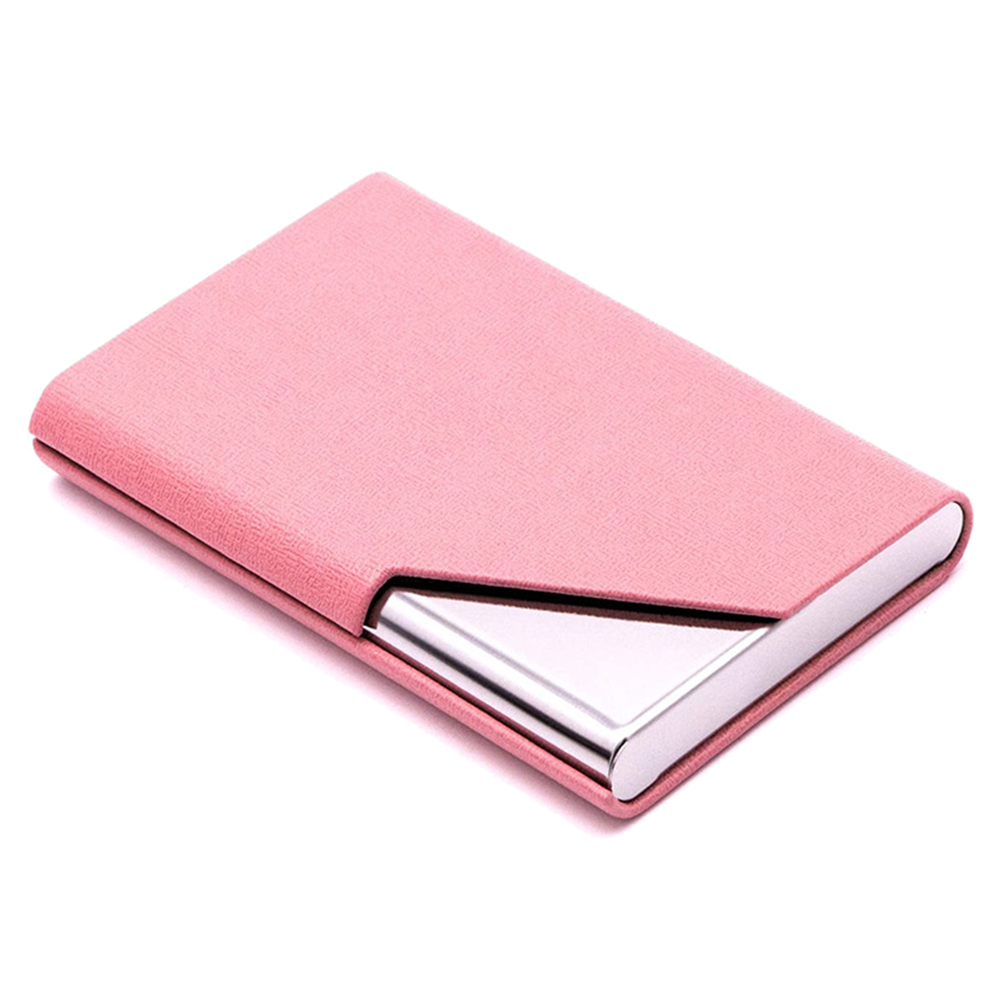 Stainless Steel PU Leather Business Card Holder 6