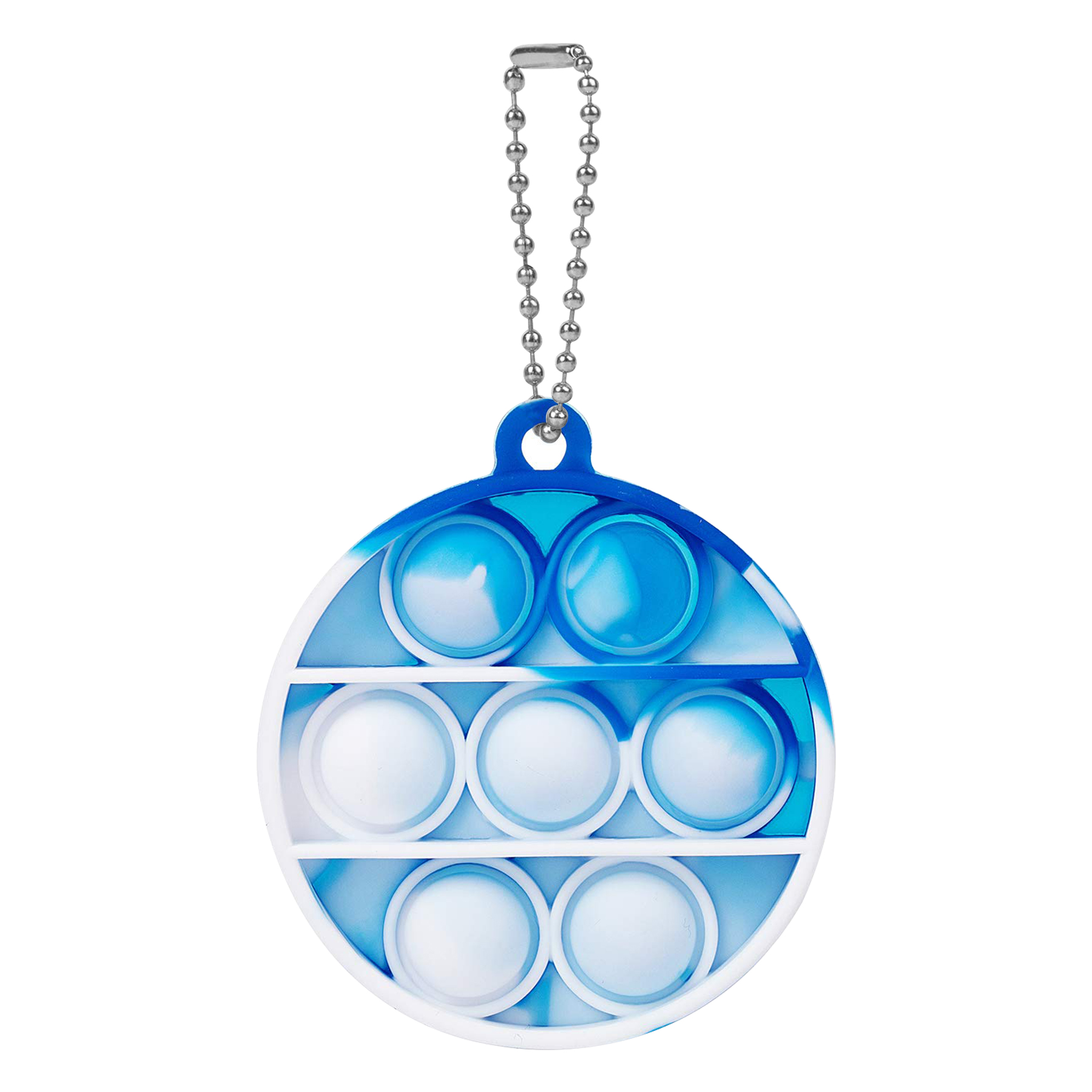 Multifuctional Silicone Round Mini Push Bubble Keychain 13