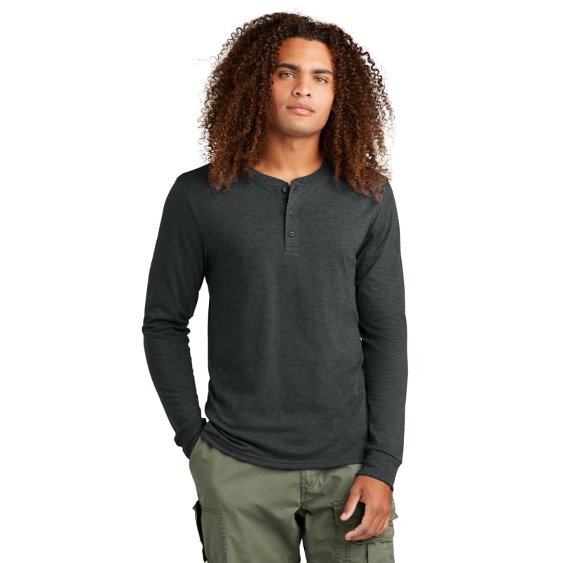 District Perfect Tri Long Sleeve Henley 2