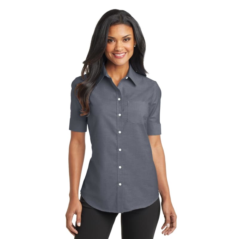 Port Authority Ladies Short Sleeve SuperPro Oxford Shirt. 9