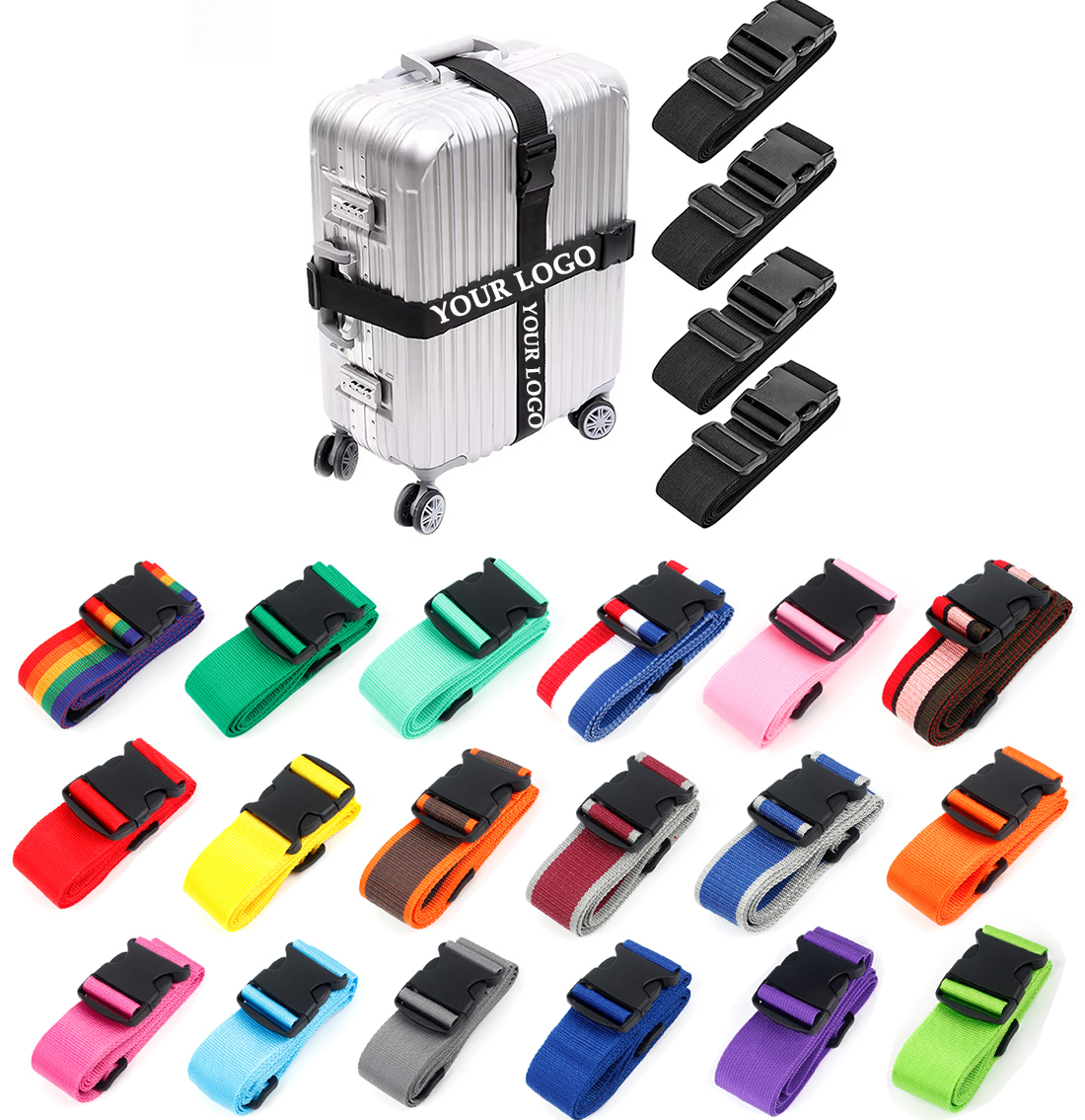 High Elastic Luggage Straps With Quick-Release Buckle 4