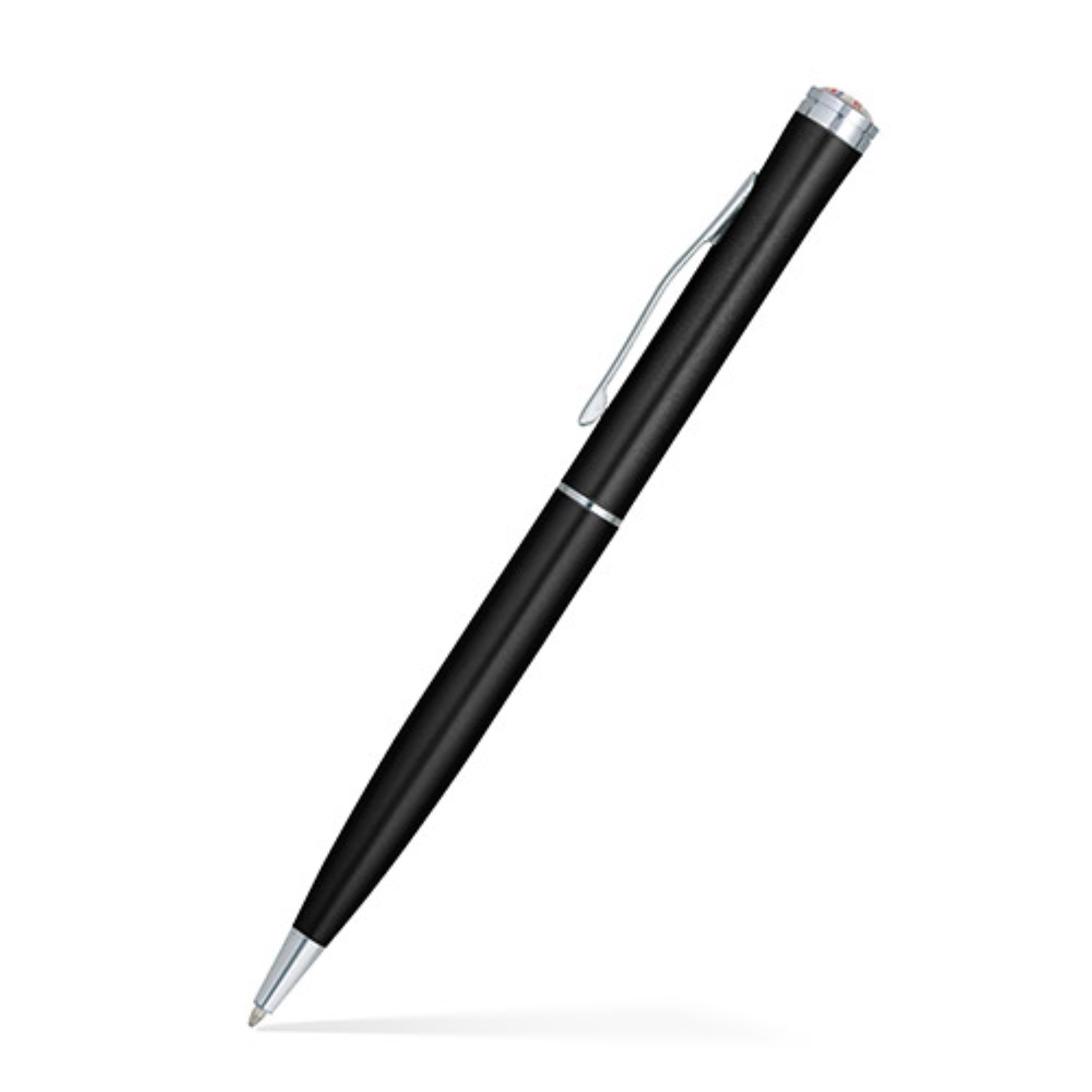 Aluminum Ballpoint Twist Metal Pen w/ Epoxy Dome Accent 6