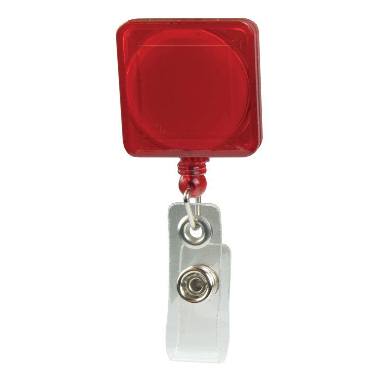 Pad Printed Retractable Badge Holder (Square w/ Alligator Clip) 4