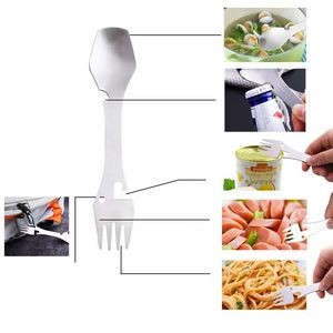 2 IN 1 Dual Heads Fork With Spoon 20
