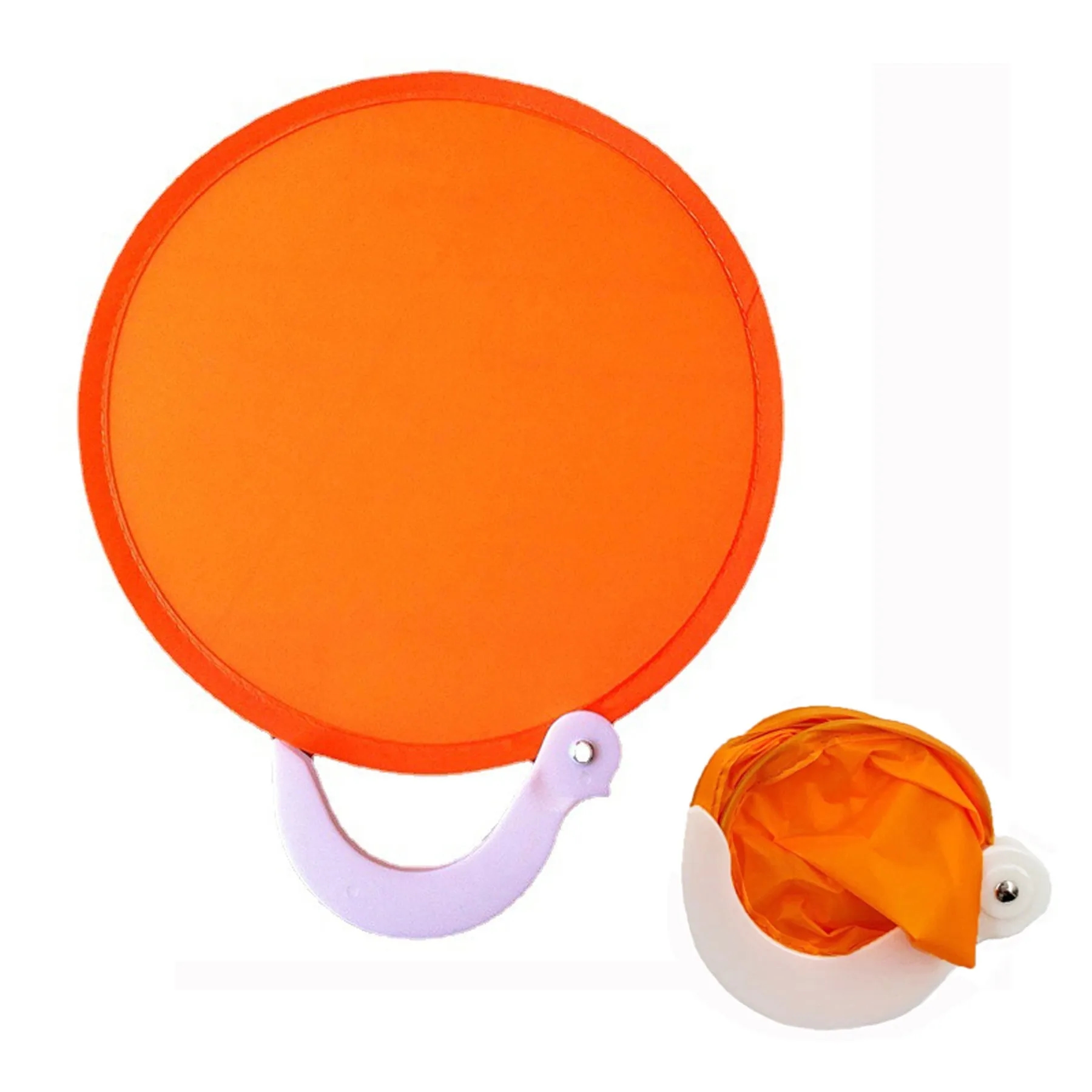 Round Folding Nylon Handle Fan 5