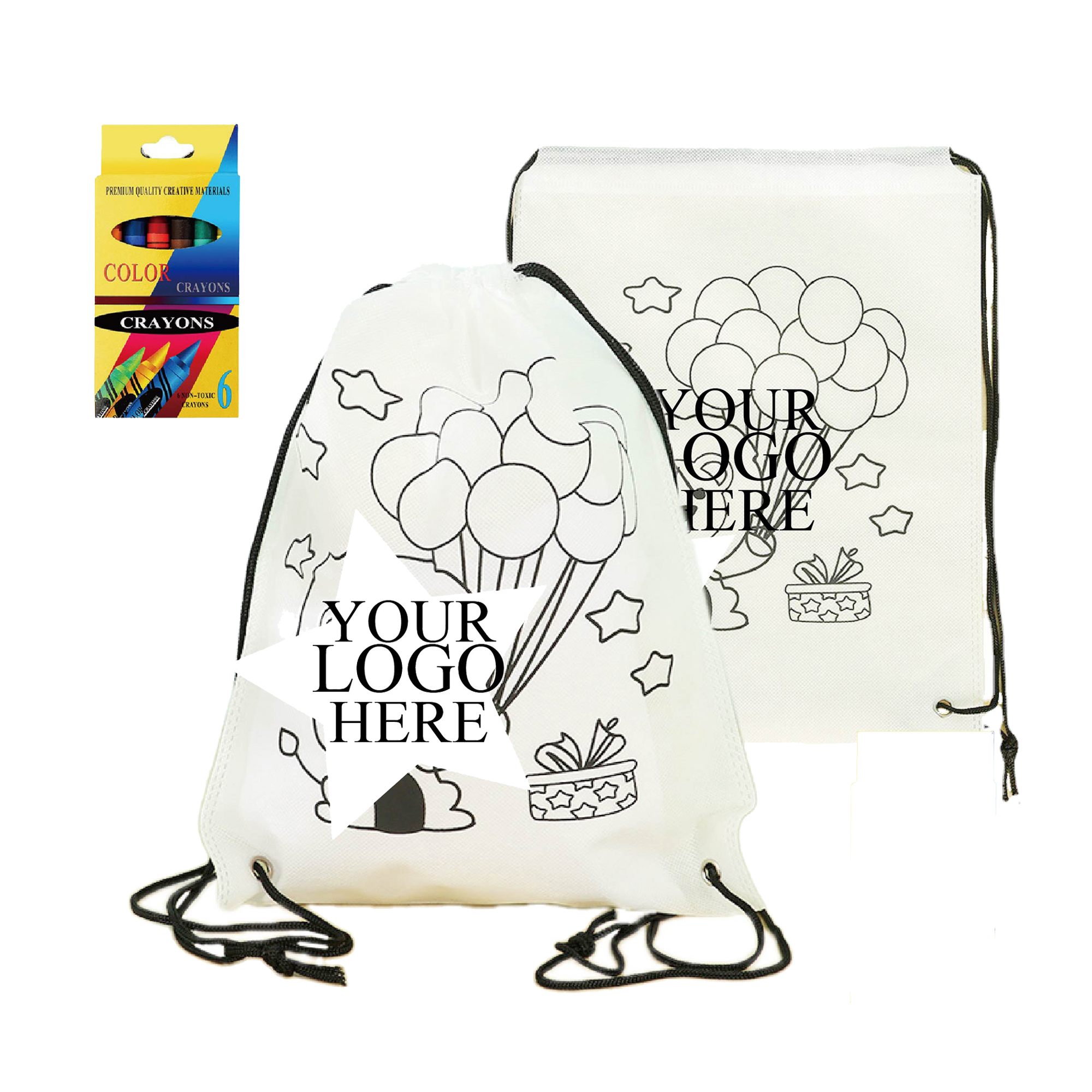 Paintbrush Set with Non-Woven Doodle Bag 2