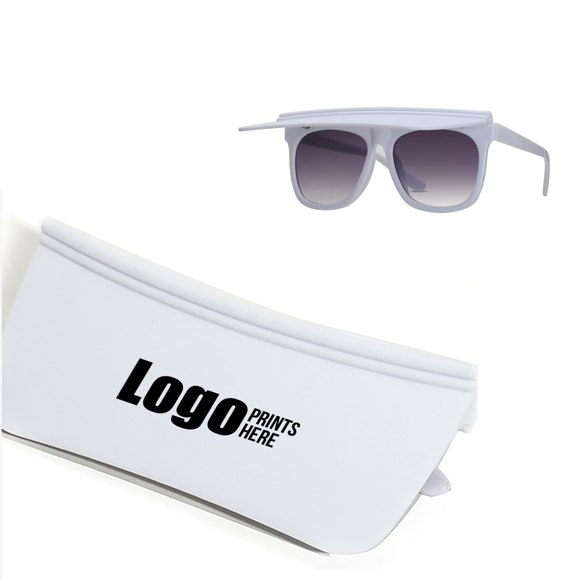 Sunglasses With Foldable Visor Attached 2