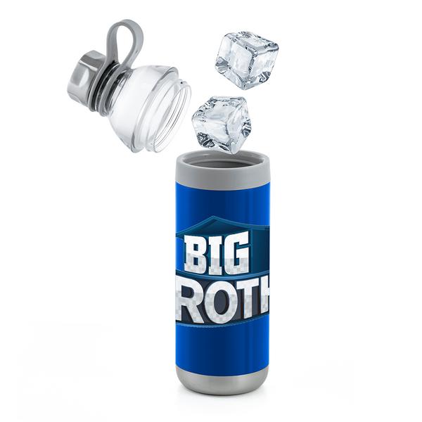 Dual Opening Stainless Steel Water Bottle - 20 Oz., custom water bottle with logo imprint 21