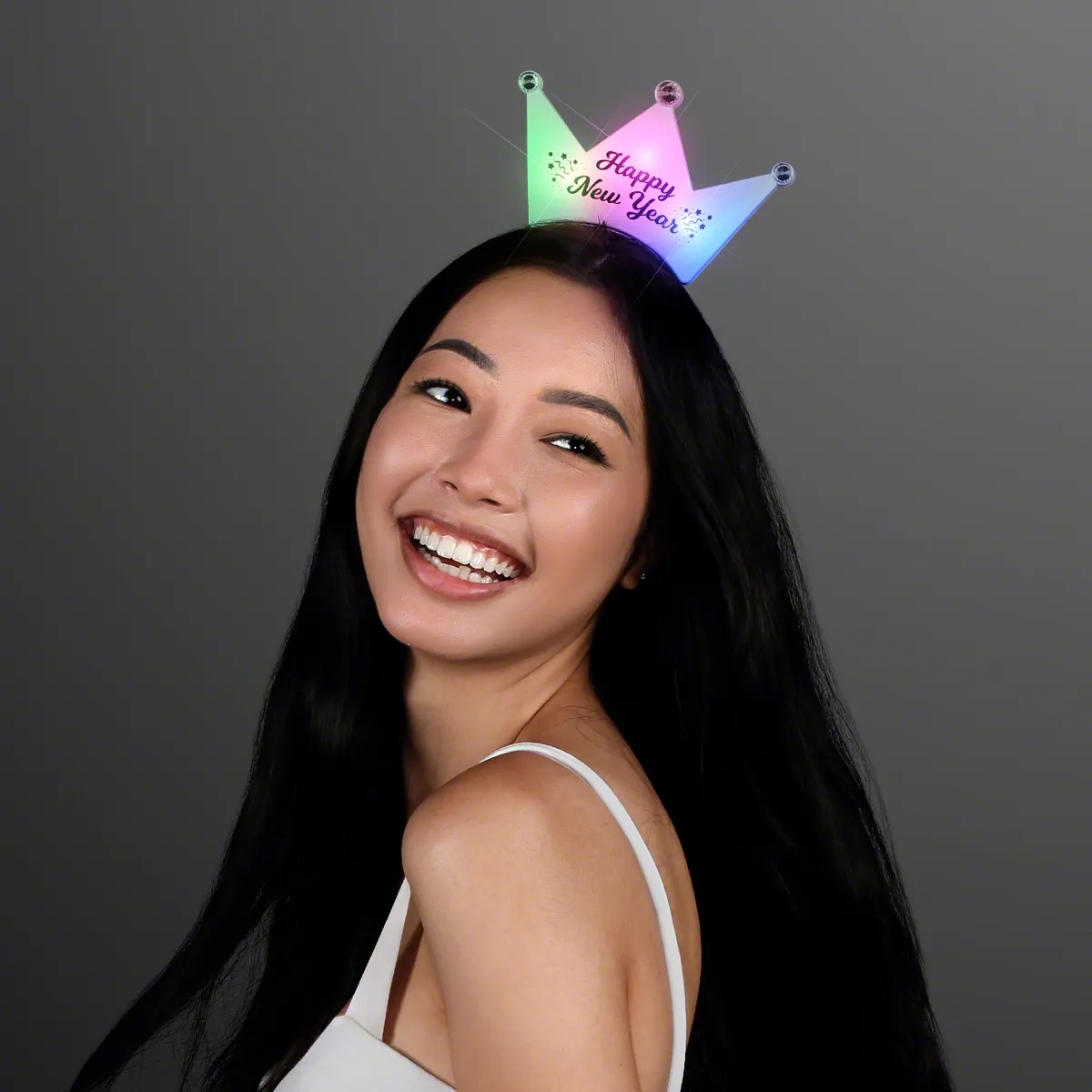 Happy New Year Crown Light Up Headband 2