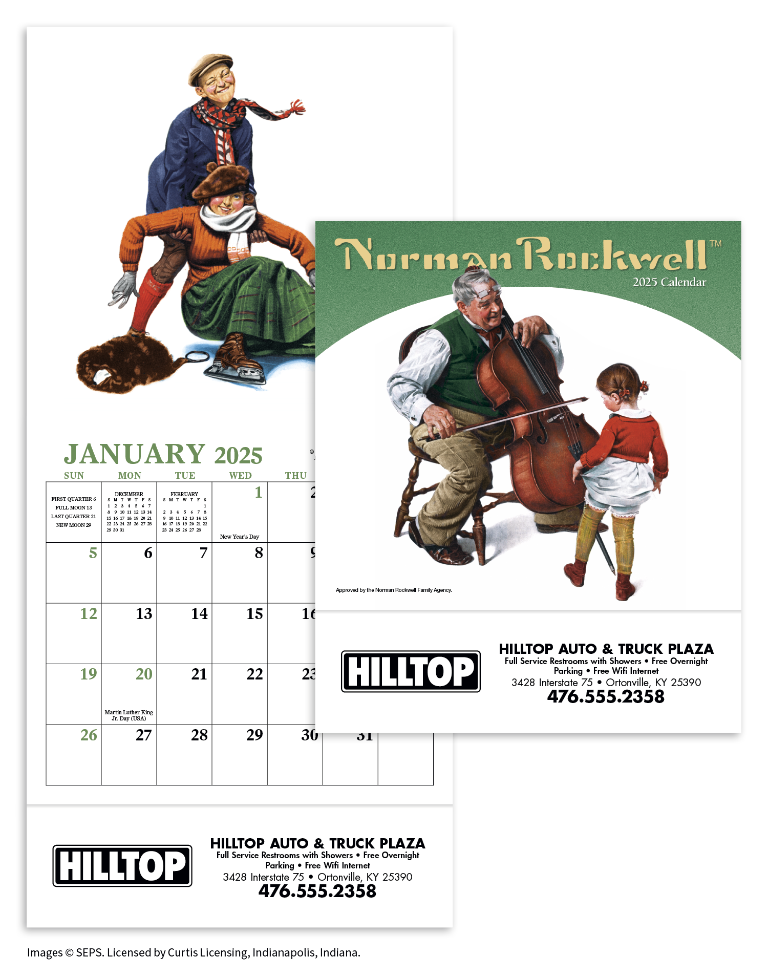 HotLine® Products Norman Rockwell Mini Calendar 22