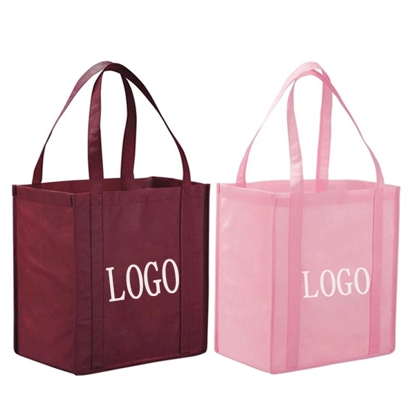 Non Woven Grocery Tote Bag- (12W x 8 x 13H) 3