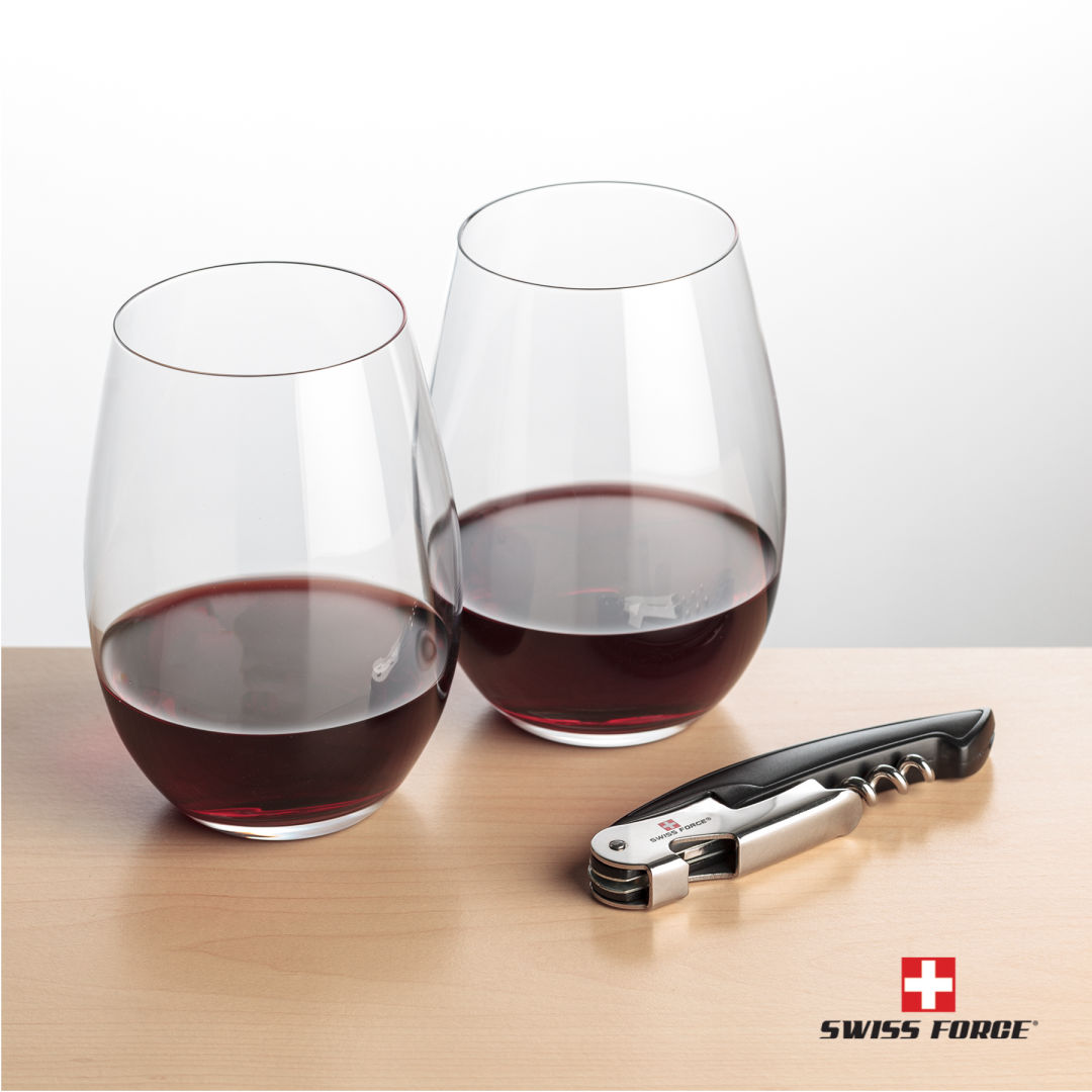 Swiss Force® Opener & Laurent Stemless Wine 3