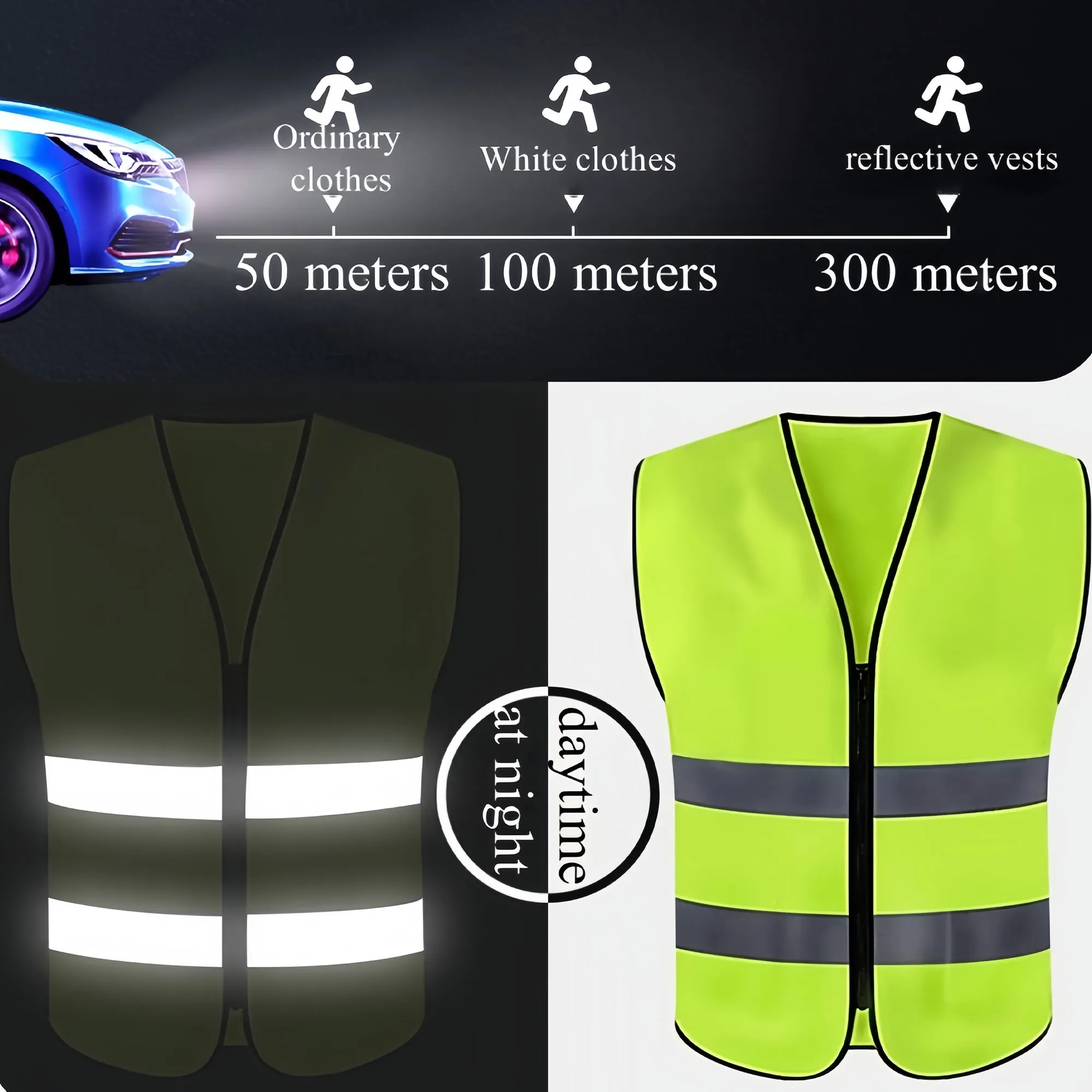 High Visibility Multi Pocket Reflective Vest For Outdoor 7