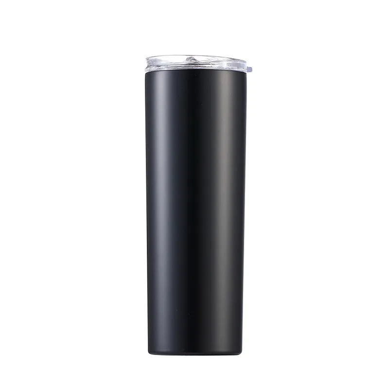 Stainless Steel Skinny Tumbler With Lids And Straws 2