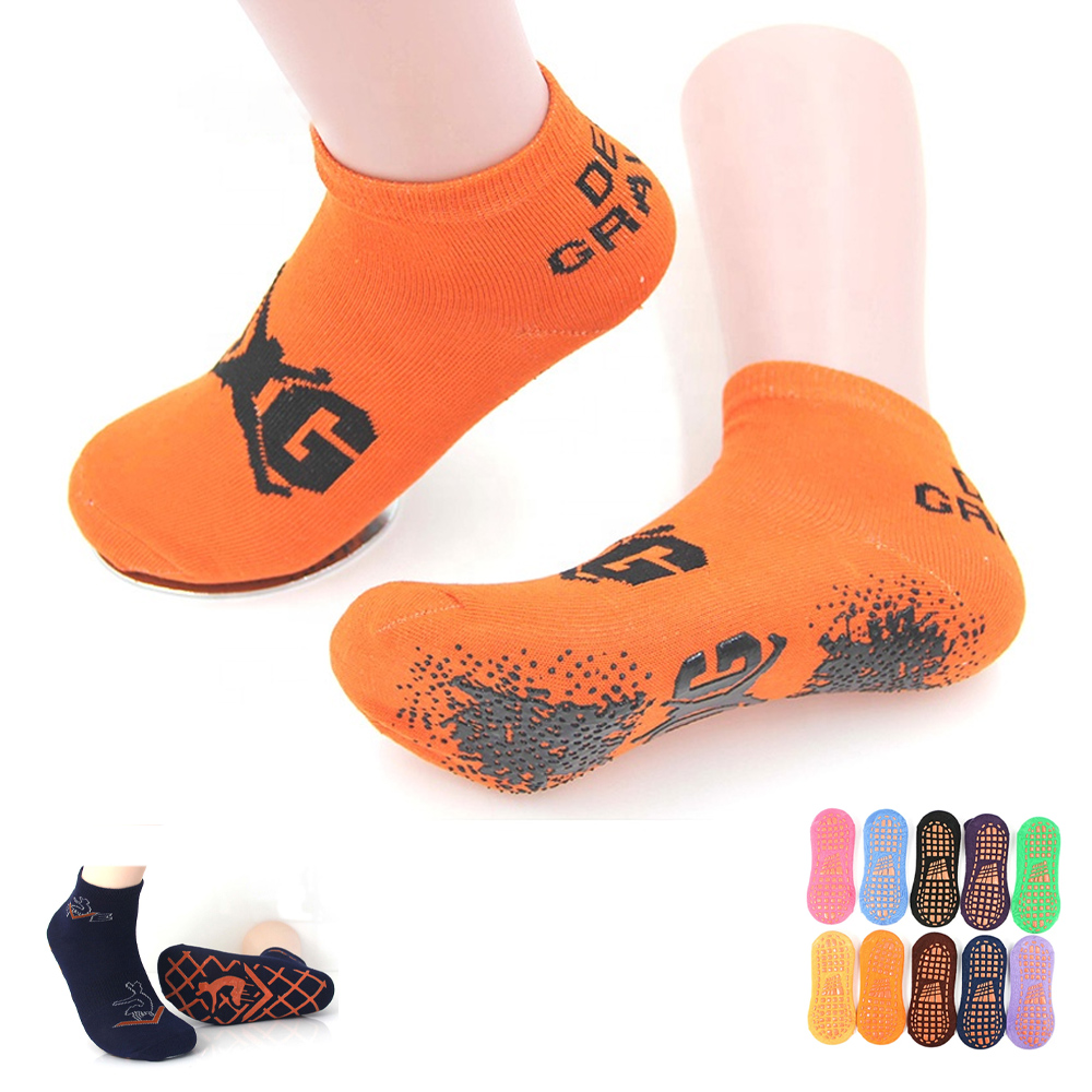 Anti Slip Grip Cotton Low Cut Socks 19