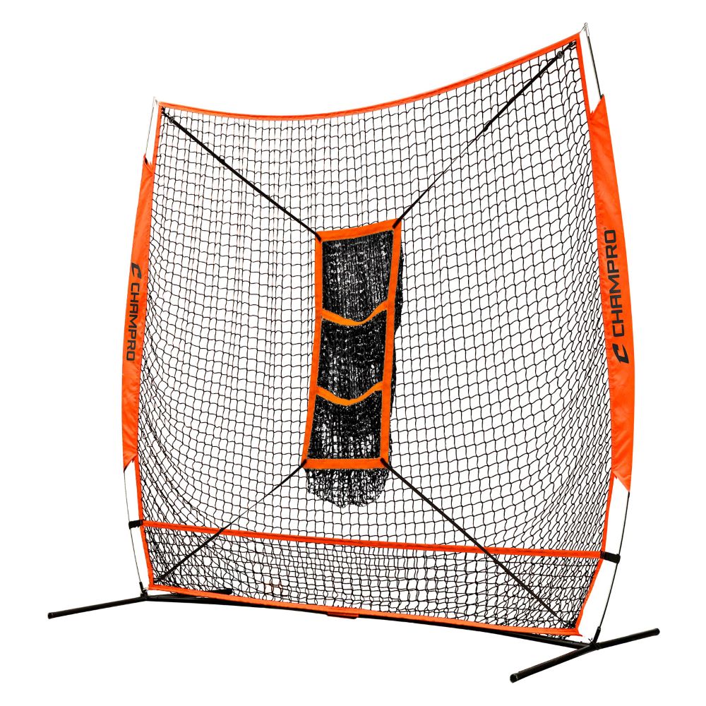 MVP Portable Training Net with TZ3 Training Zone - 7' x 7' Bulk Packaging
