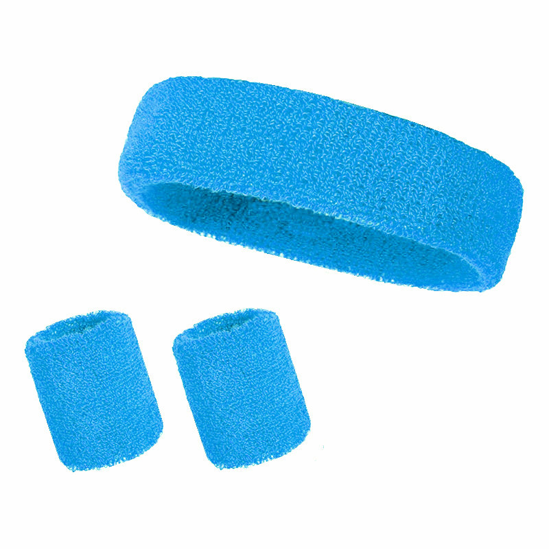 3 Pieces Sweatband Set Sports Headband Wristband Set 12
