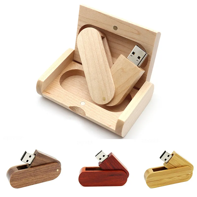 Wooden Oval 16Gb Usb Flash Drive 3