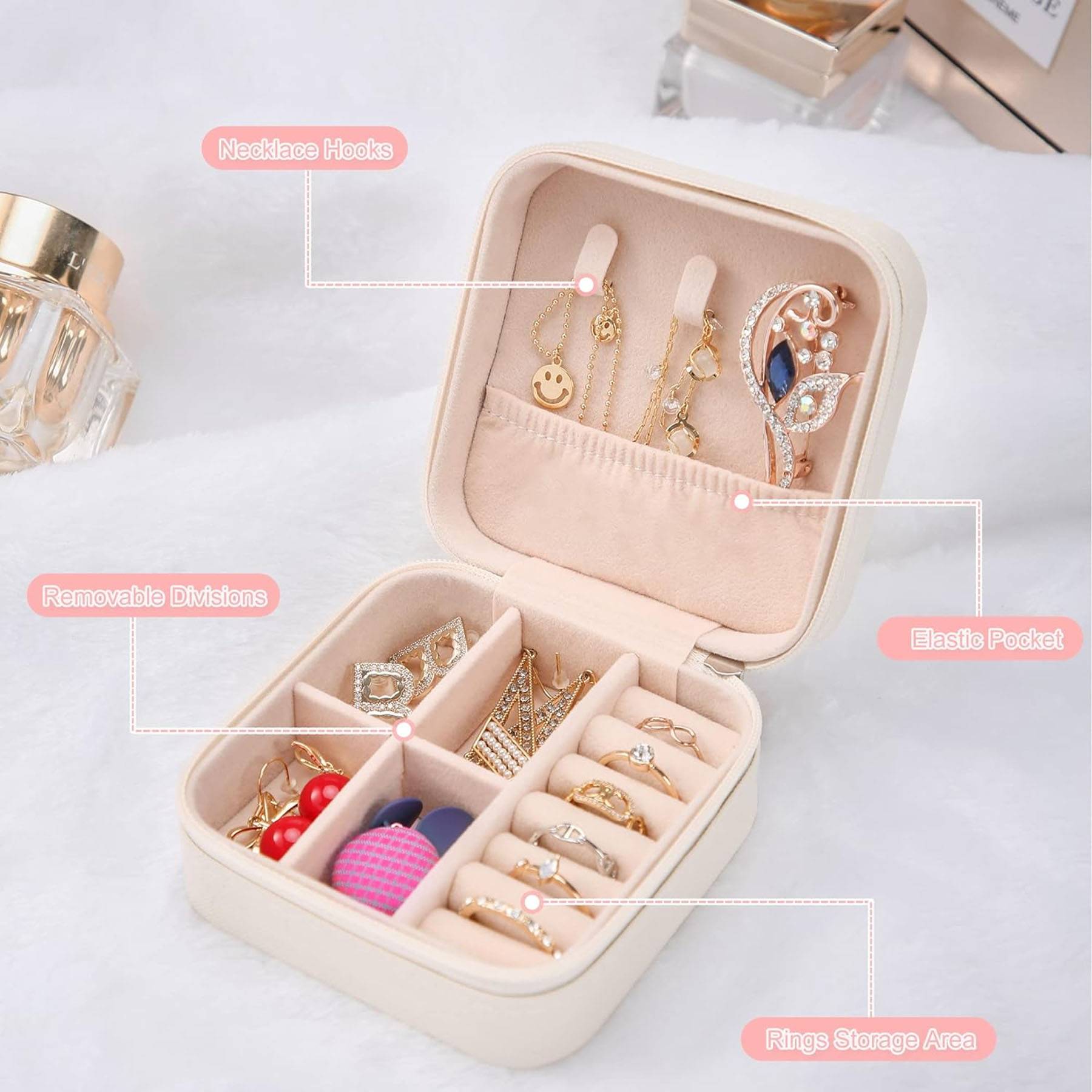Portable jewelry box suitable for tourism 7