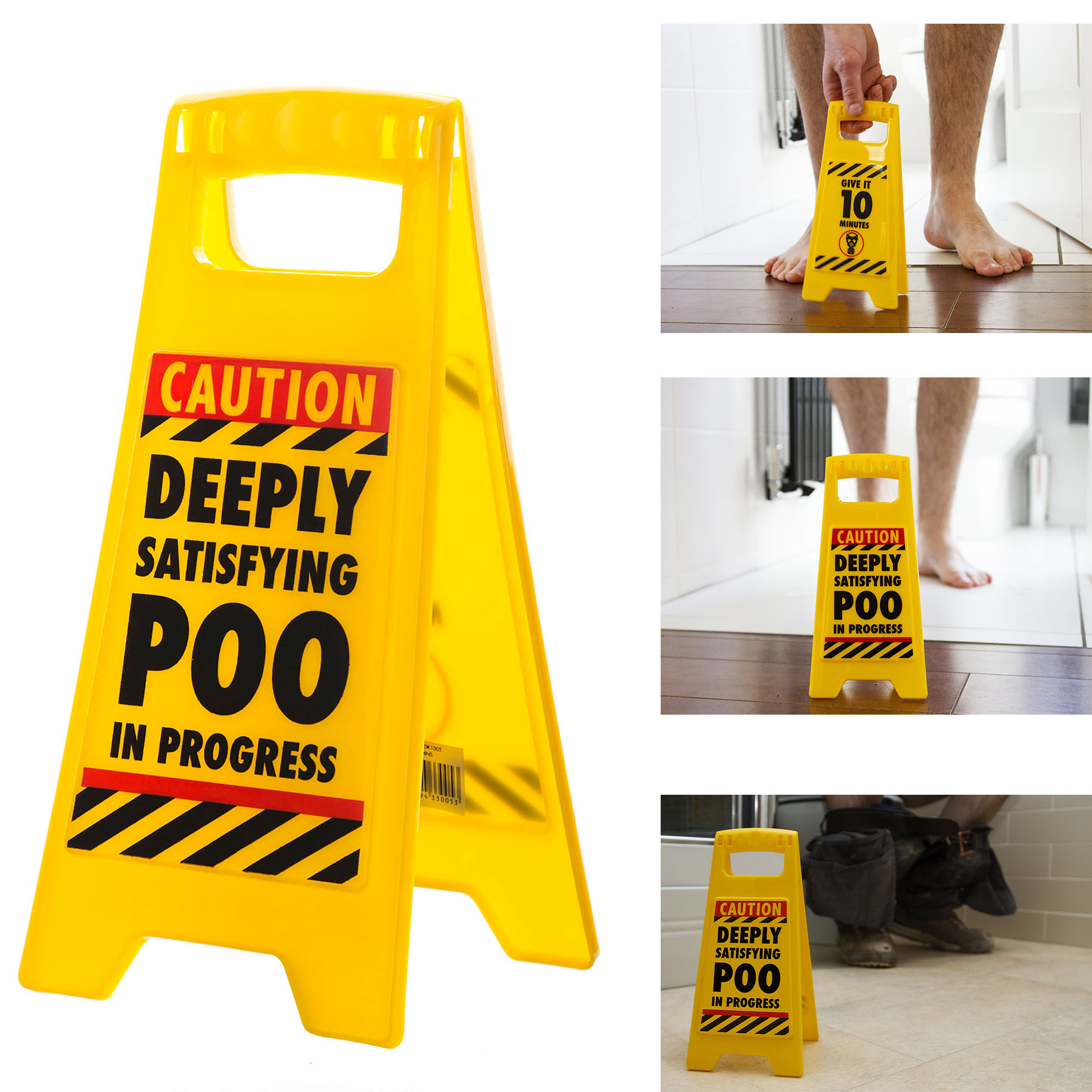 Novelty Toilet Humor Warning Sign 2