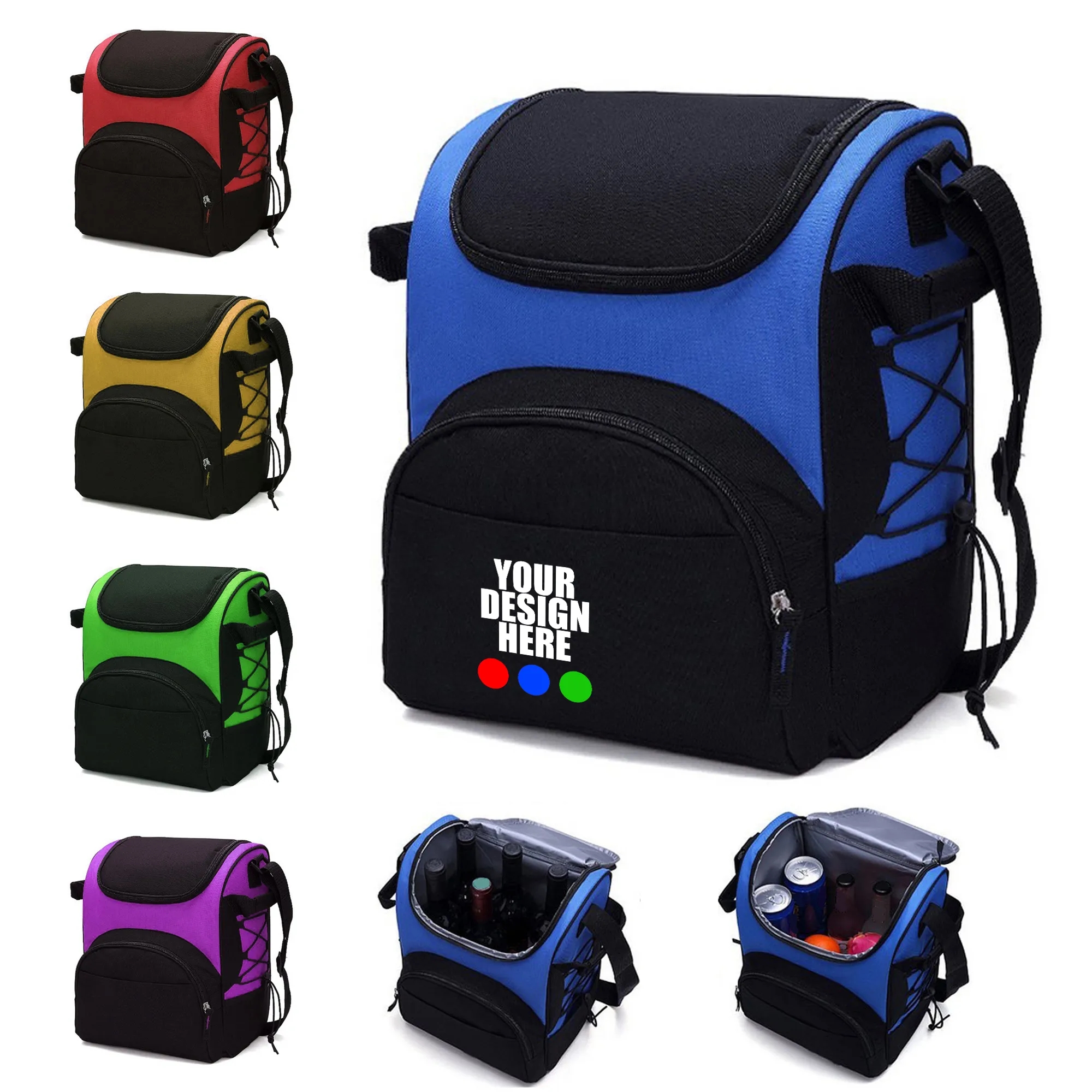 PEVA Waterproof Cooler Bag w/ Shoulder Strap 3
